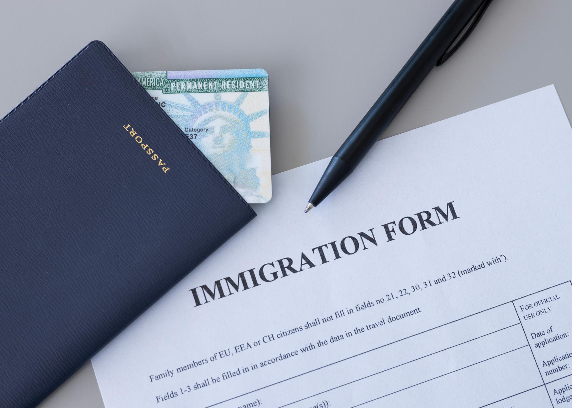 Immigration forms, work permit, asylum, form I-589, Form I-765, Form I-130